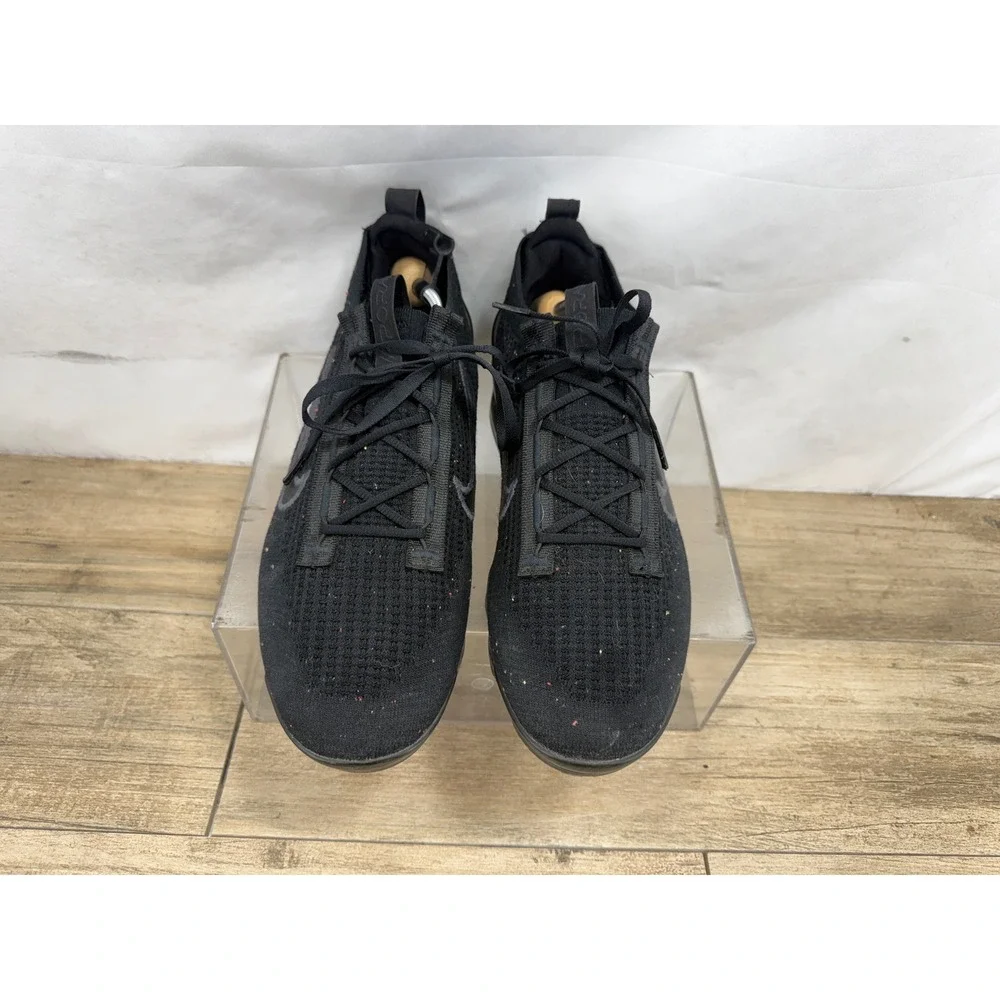 Nike Air VaporMax 2021 FK Triple Black Flyknit Running DH4084-001 Mens 11.5